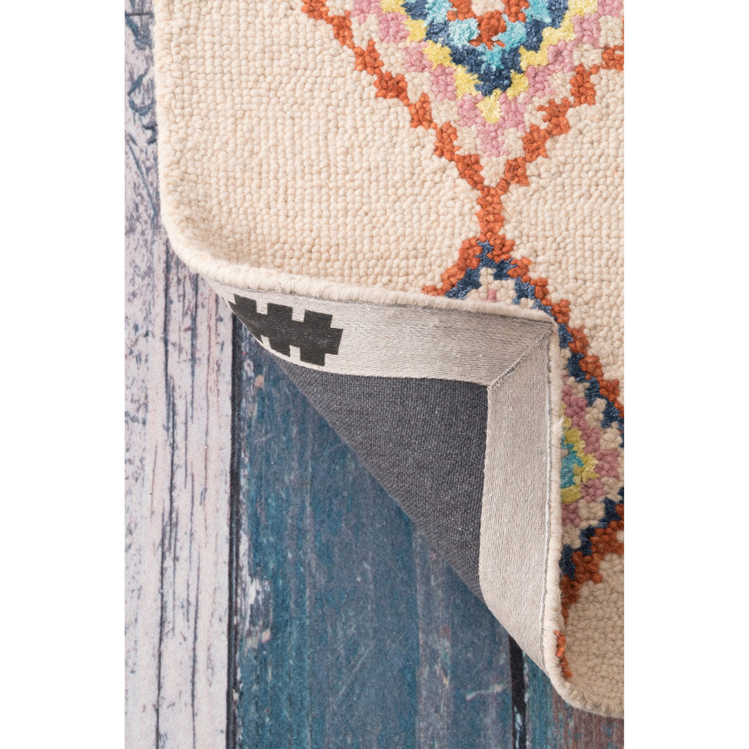 Agostini Handmade Tufted Wool Off-White Rug Mack & Milo™ Rug Size: Rectangle 2' x 3'