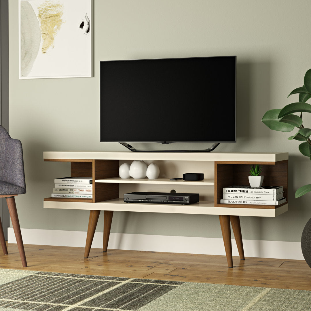 Michaelson TV Stand for TVs up to 50" Wade Logan® Color: Off White/Maple Cream
