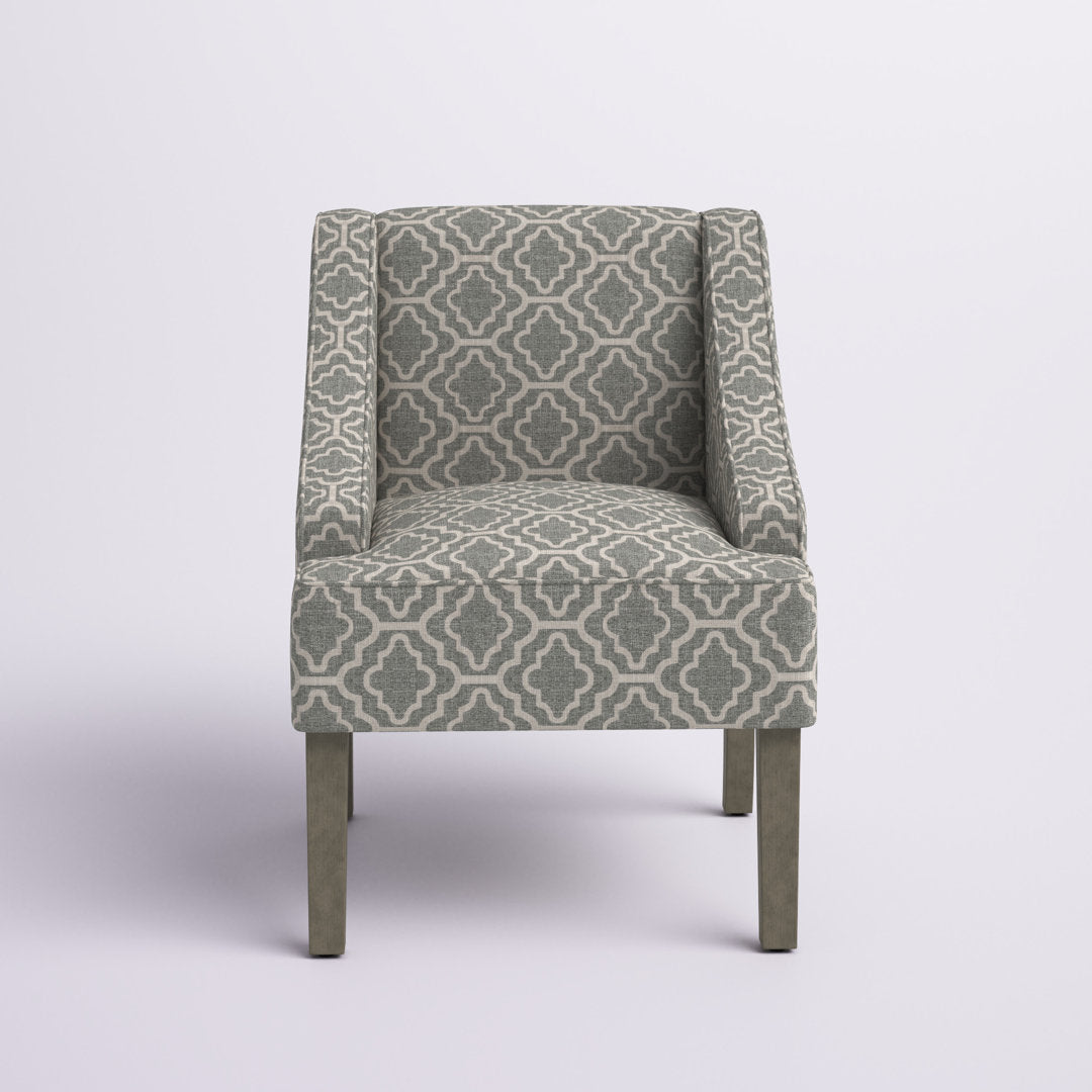 Adona Accent Chair Mistana™ Fabric: Ash Gray 100% Cotton