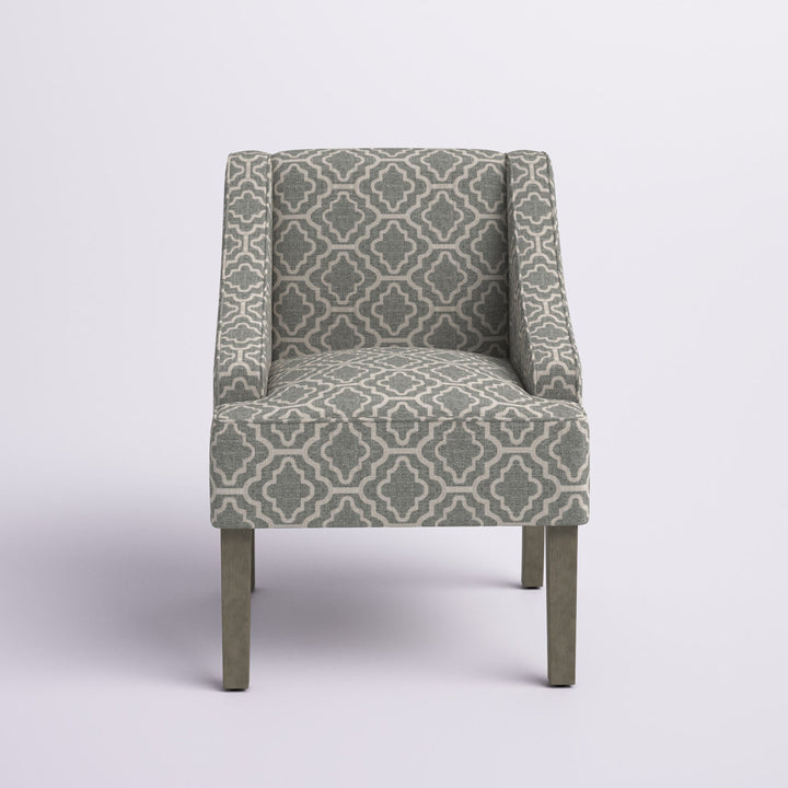 Adona Accent Chair Mistana™ Fabric: Ash Gray 100% Cotton