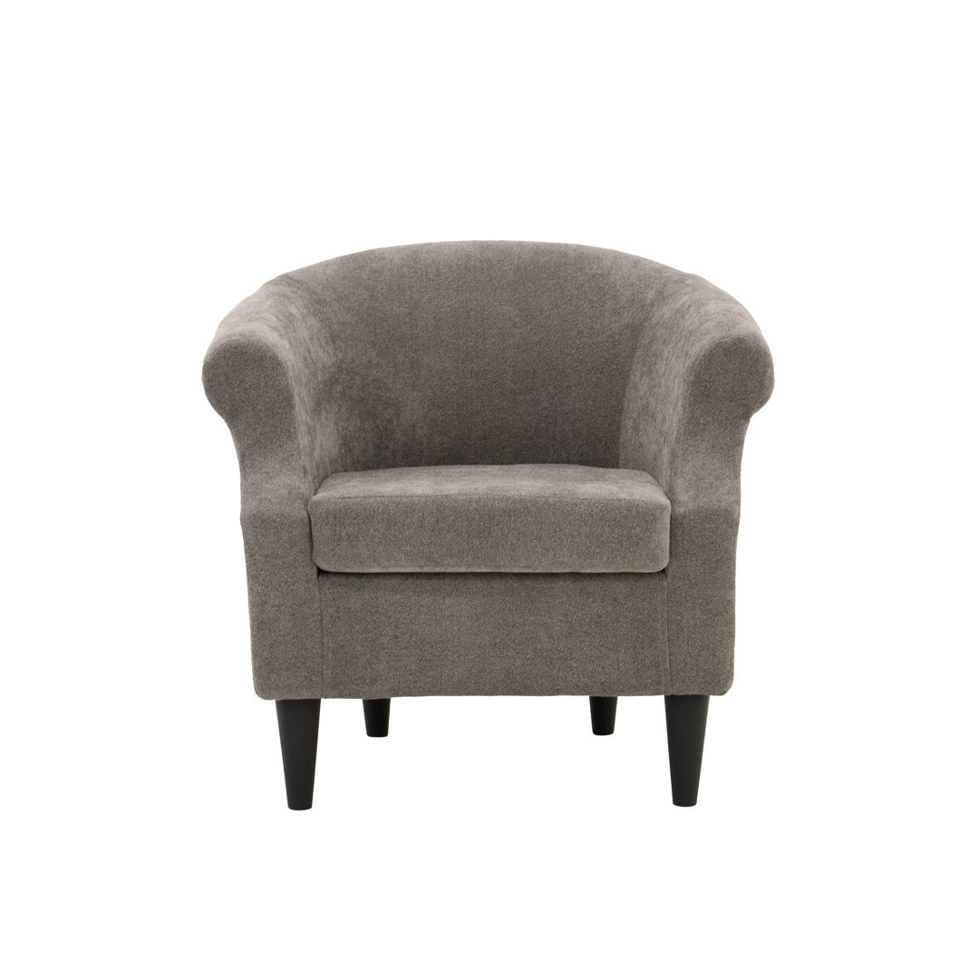 Adea Polyester Barrel Chair Lark Manor™ Fabric: Chloe Slate