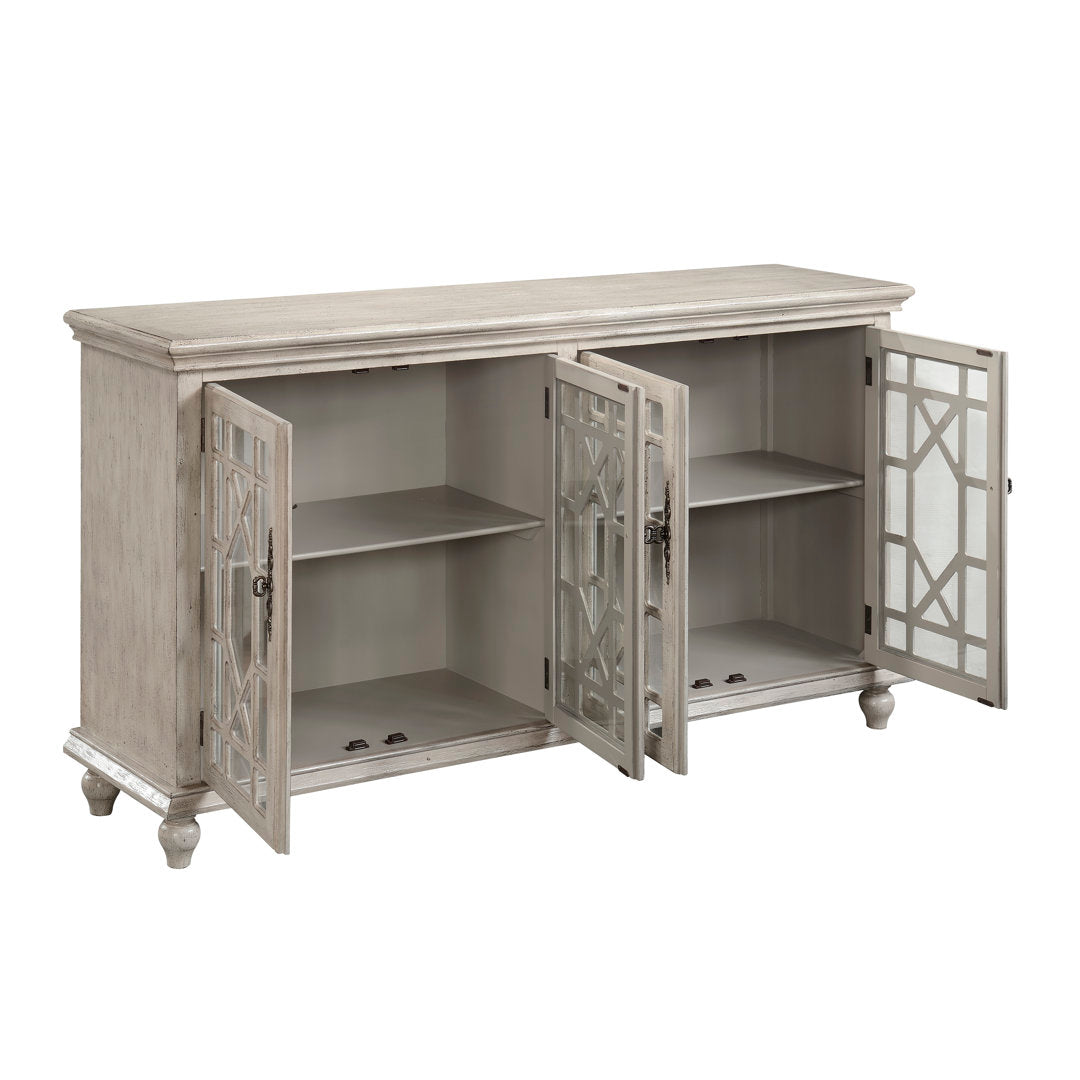 Ira TV Stand for TVs up to 65" Mistana™ Color: Ivory
