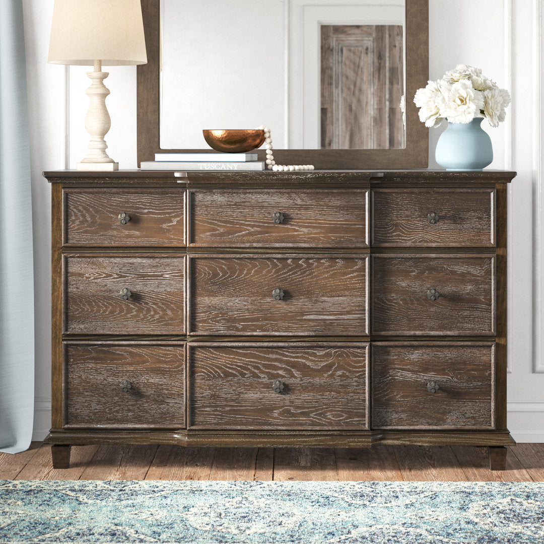 Epworth 9-Drawer Dresser in Weathered Oak Laurel Foundry Modern Farmhouse®