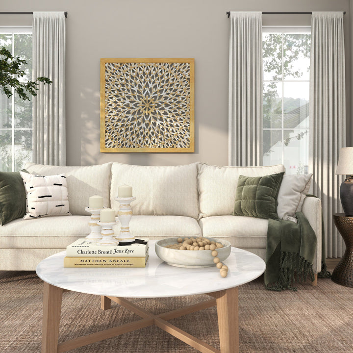 Abstract and Geometric Wall Décor Kelly Clarkson Home Size: 36" H x 36" W x 1" D