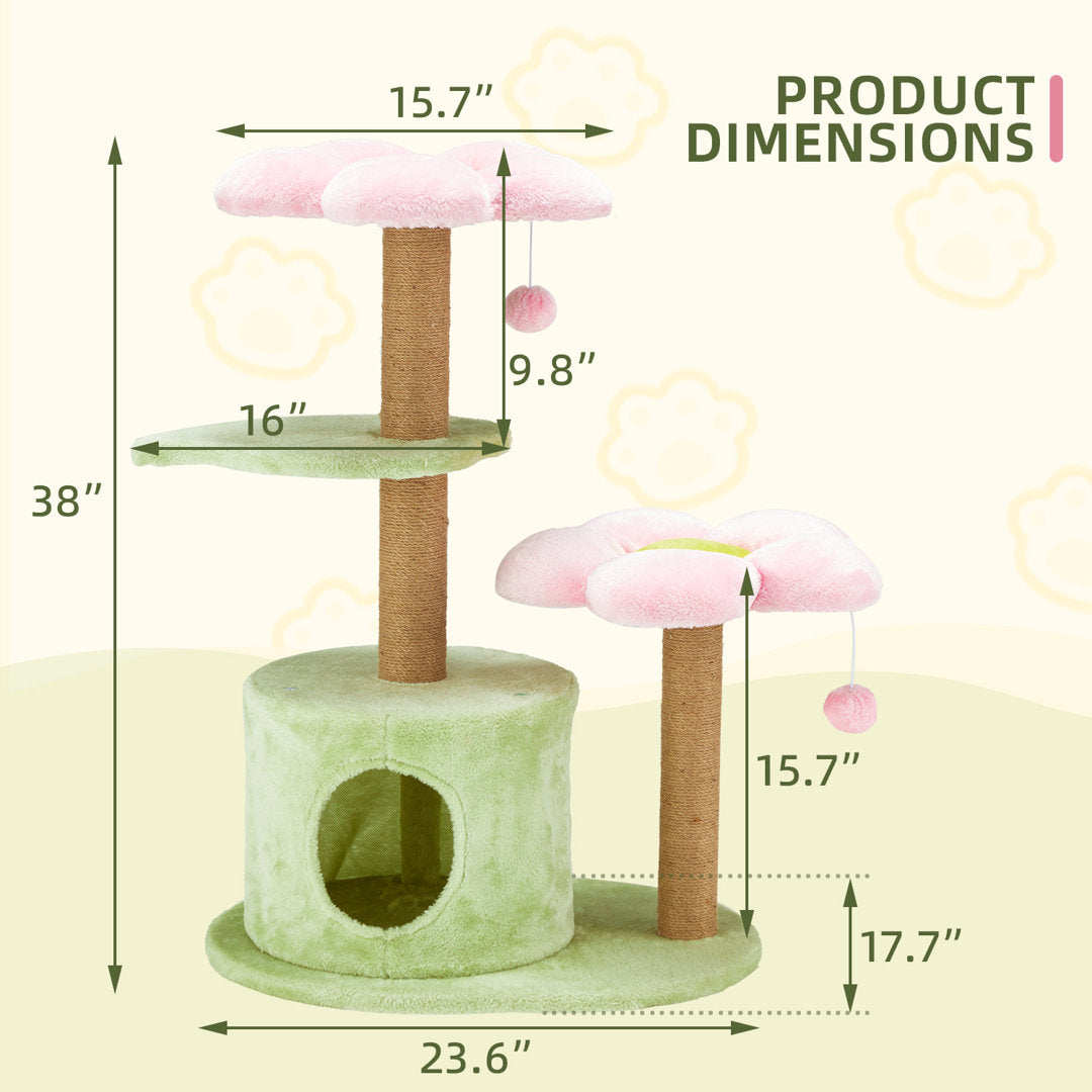 38" Damontae Cat Tree Tucker Murphy Pet™