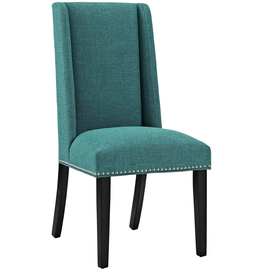 Modway Baron Dining Chair Modway Upholstery Color: Teal Plainweave