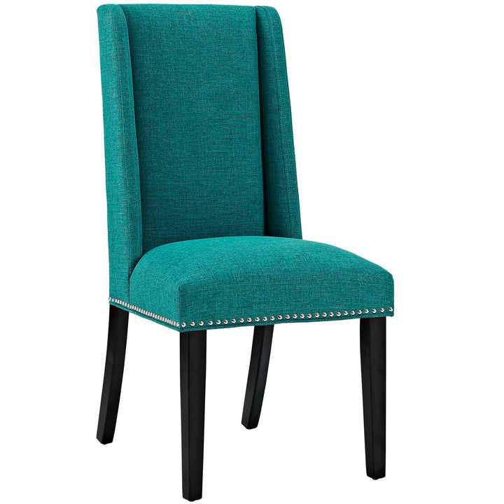 Modway Baron Dining Chair Modway Upholstery Color: Teal Plainweave