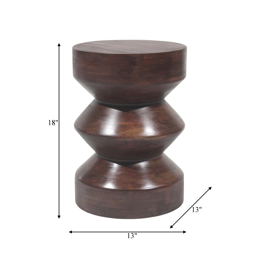 Maberley 18'' Tall Solid Wood Pedestal End Table Birch Lane™