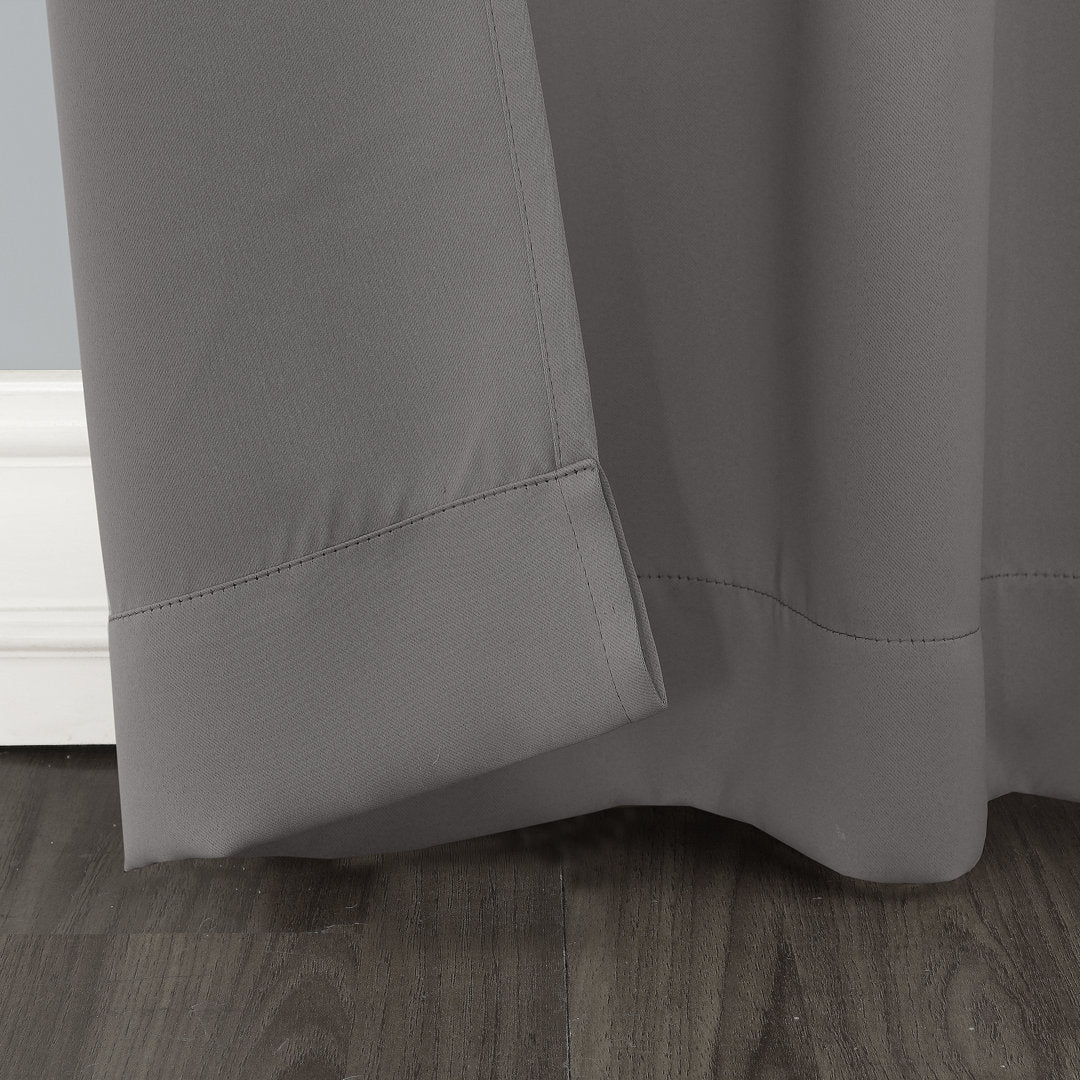 Wayfair Basics Thermal Blackout Grommet Sliding Patio Door Curtain Panel Wayfair Basics® Curtain Color: Gray