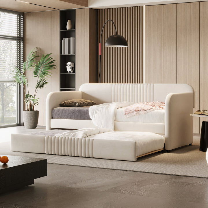 Emeryville Daybed Everly Quinn Color: Beige