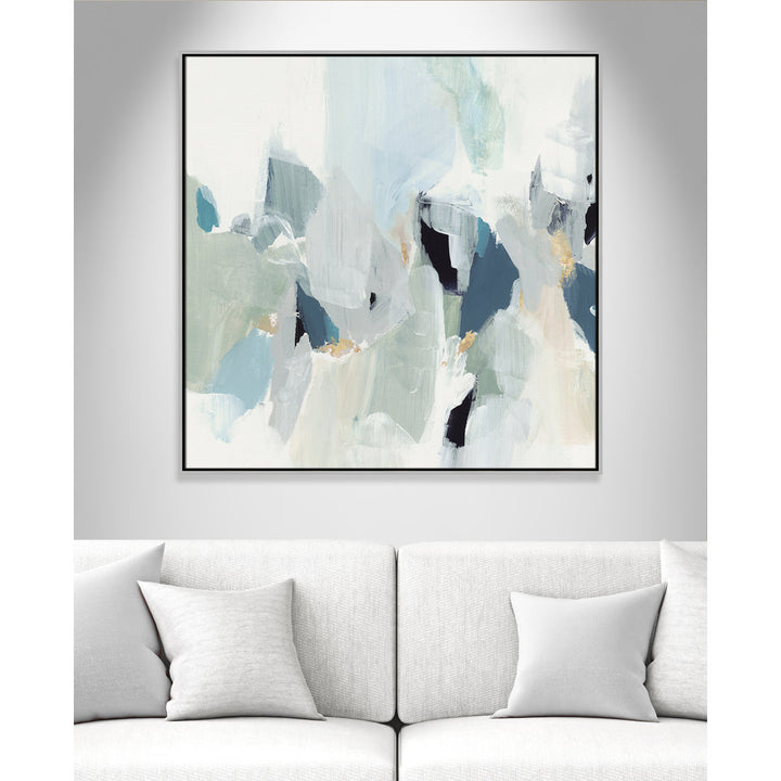 Little Talks II by Isabelle Z - Picture Frame Print on Canvas Casa Fine Arts Size: 41.5" H x 41.5" W x 2" D Format: Silver Floater Framed Canvas