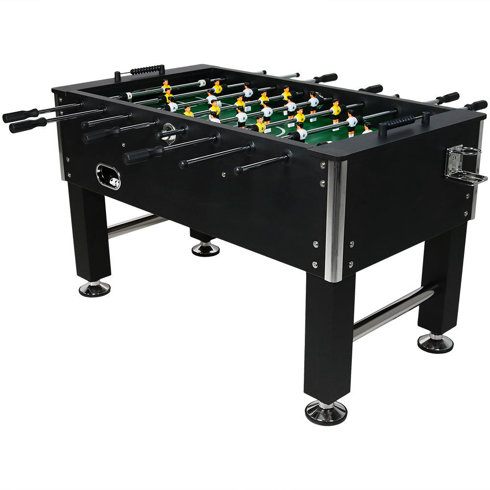 Agosto 55'' 2-Player Indoor Foosball Table with 2 Drink Holders, Black Wade Logan®