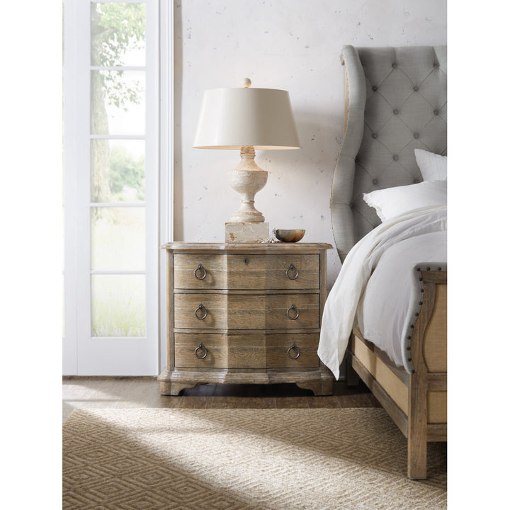 Boheme 3 - Drawer Nightstand in Light Brown Hooker Furniture