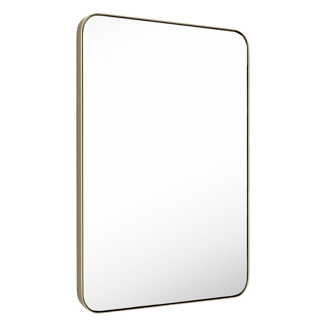 Markhai Modern Accent Mirror Orren Ellis Size: 36" x 24" Finish: Light Champagne