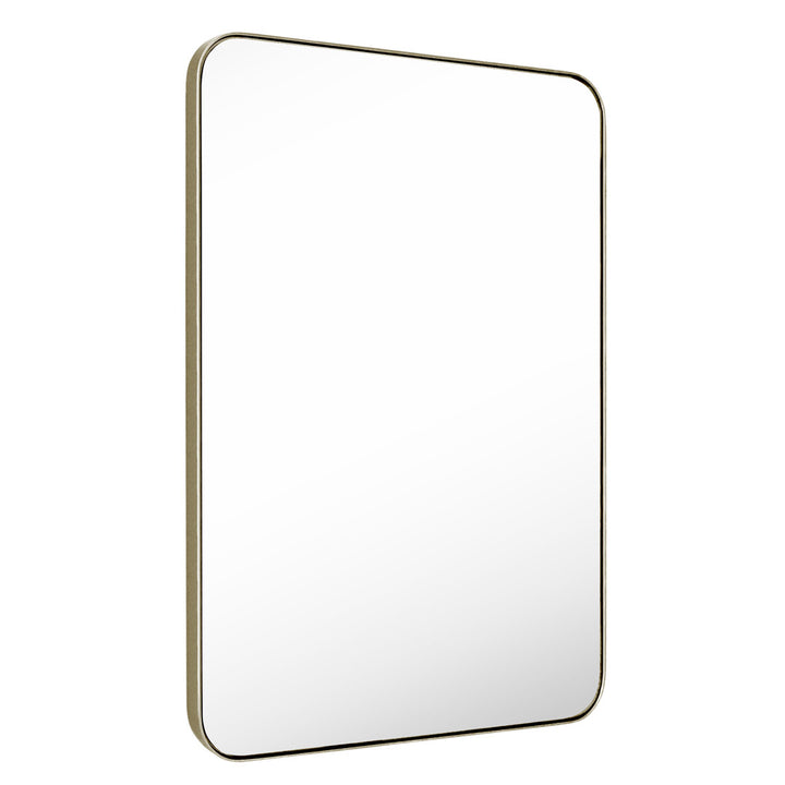 Markhai Modern Accent Mirror Orren Ellis Size: 36" x 24" Finish: Light Champagne