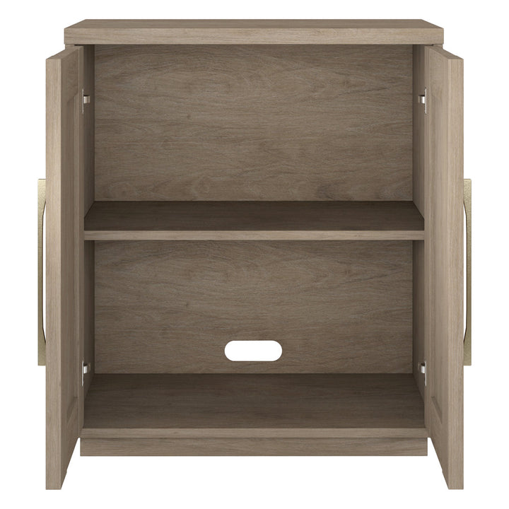 Tillman Accent Cabinet Wade Logan® Color: Antiqued Gray Oak