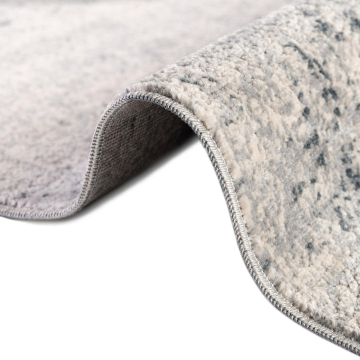 Corteney Oriental Gray Area Rug Alcott Hill® Rug Size: Round 5'