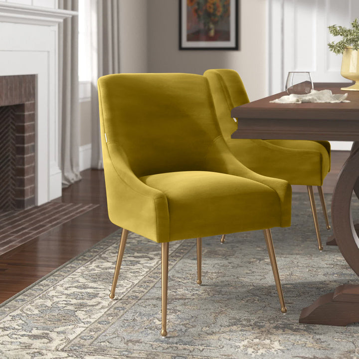 Magallanes Velvet Upholstered Side Chair (Set of 2) Willa Arlo™ Interiors Upholstery Color: Green