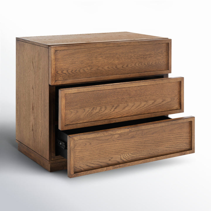Hudson 3 - Drawer Dresser Joss & Main Color: Medium Oak