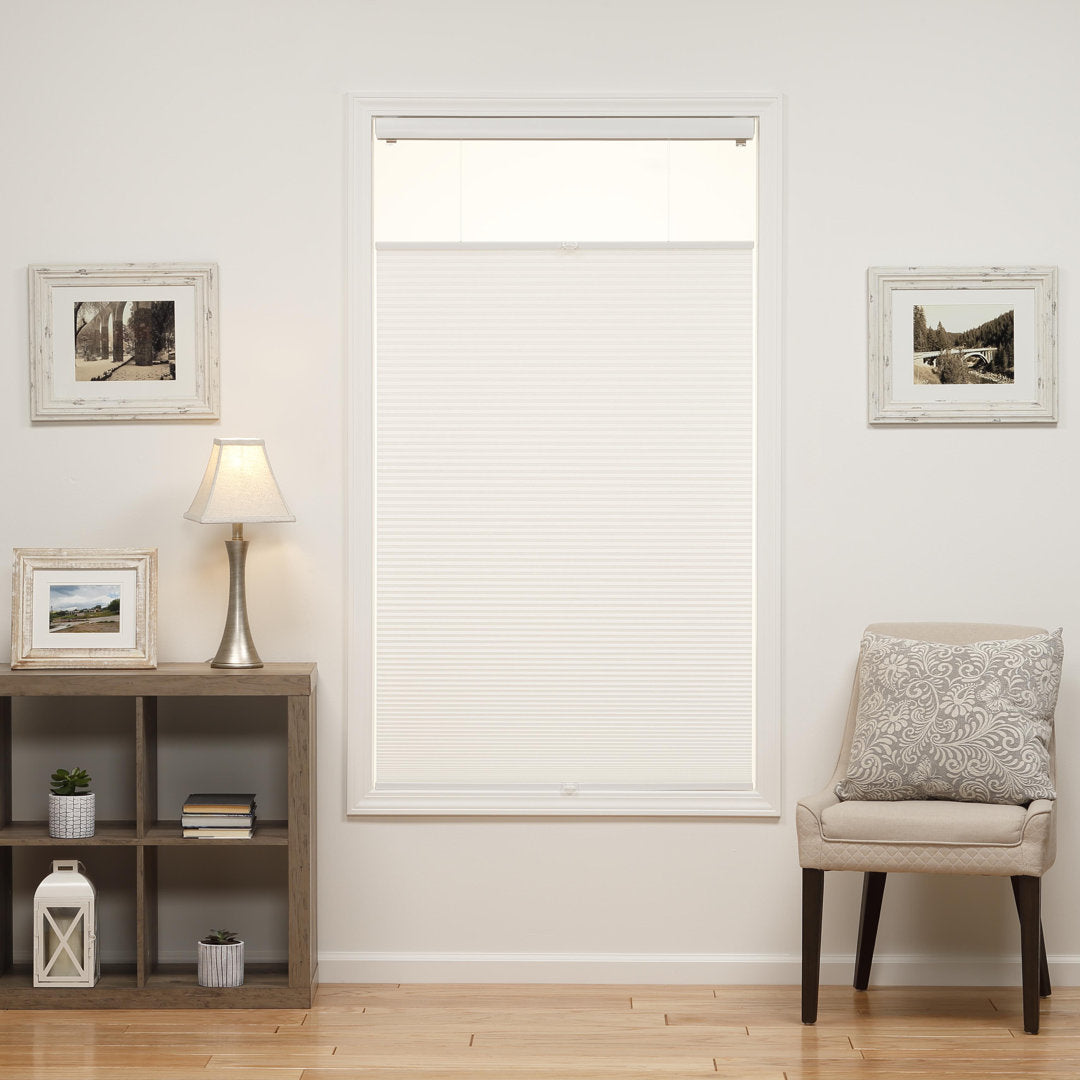 1 inch Cordless Semi-Sheer Light Filtering Top Down Bottom Up Cellular Shade Symple Stuff Blind Size: 23.5"W x 72"L Finish: White