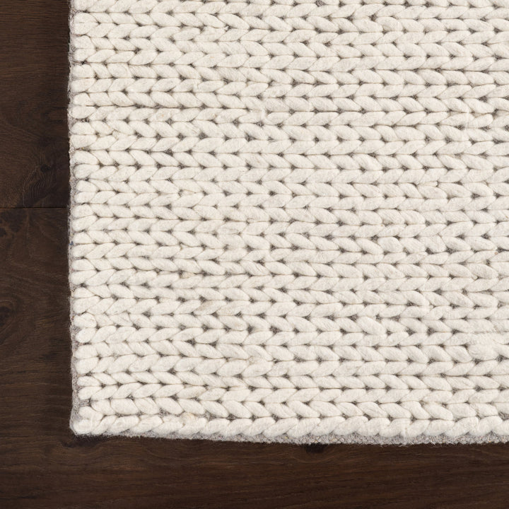 Dunanney Hand Braided Ivory Area Rug Dakota Fields Rug Size: Square 5'