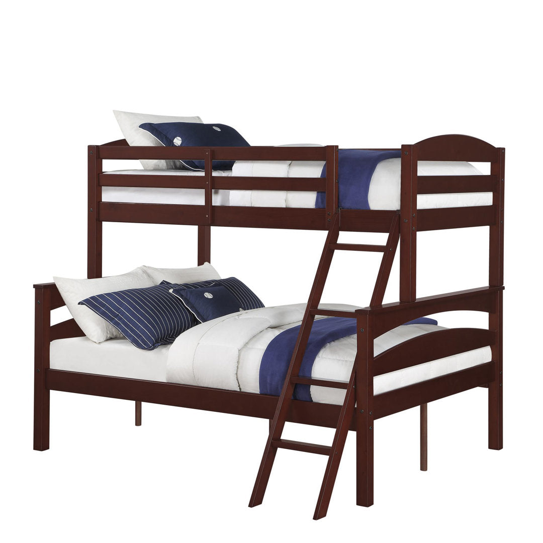 Barnett Twin over Full Bunk Bed Isabelle & Max™ Bed Frame Color: Espresso
