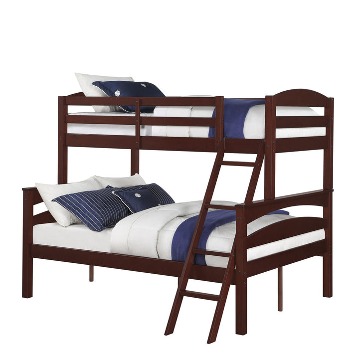 Barnett Twin over Full Bunk Bed Isabelle & Max™ Bed Frame Color: Espresso