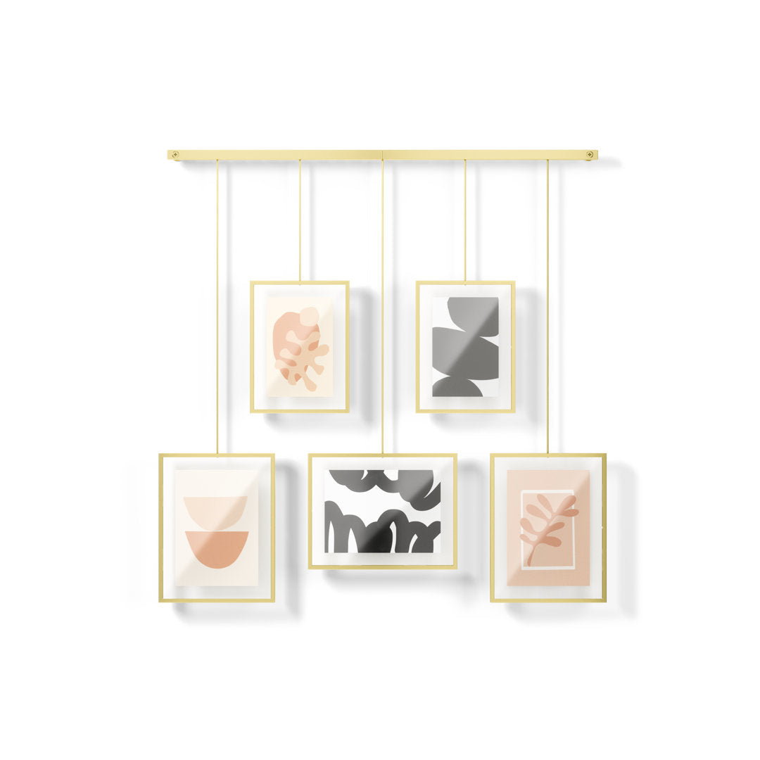 5-Piece Matte Metal Collage Frame Set Umbra Color: Matte Brass