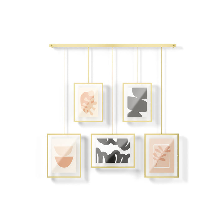 5-Piece Matte Metal Collage Frame Set Umbra Color: Matte Brass