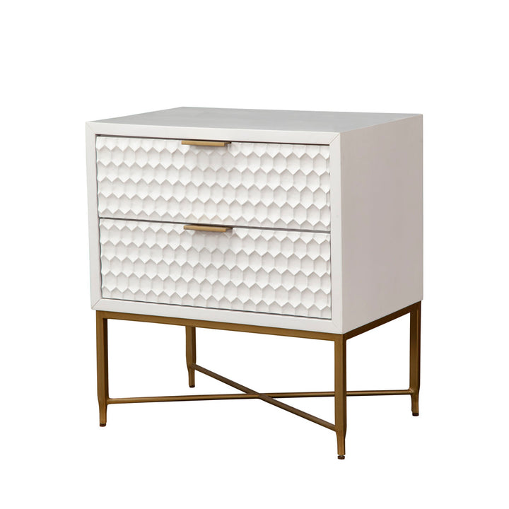 Capra 2 - Drawer Nightstand AllModern Color: White