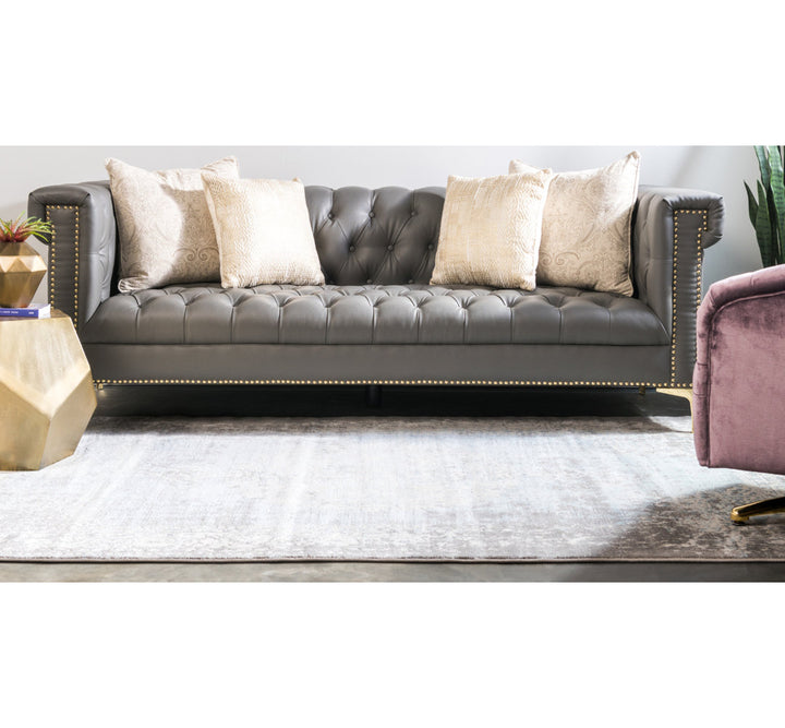 Teadora Gray/Light Blue/Ivory Area Rug Bungalow Rose Rug Size: Rectangle 8' x 11'4"