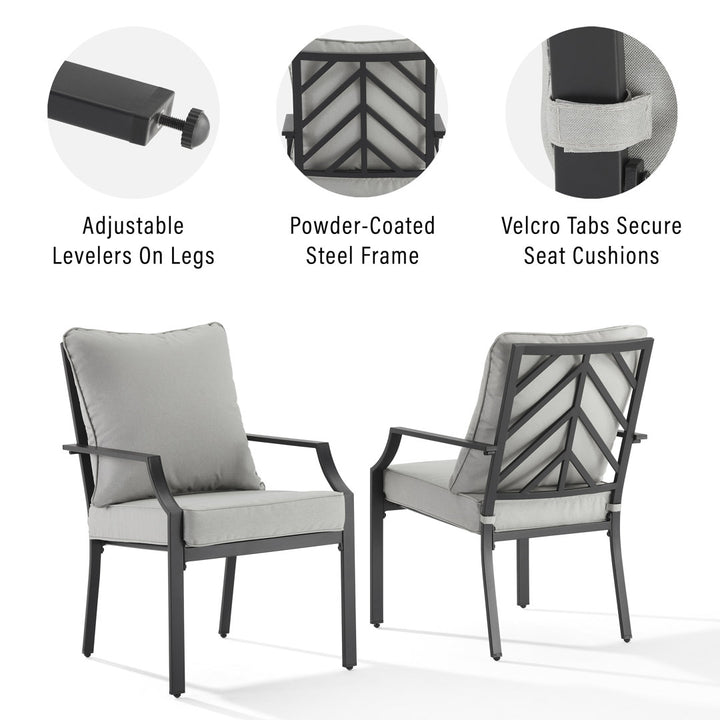 Tollstrup Patio Dining Armchair with Cushion (Set of 2) Wildon Home®