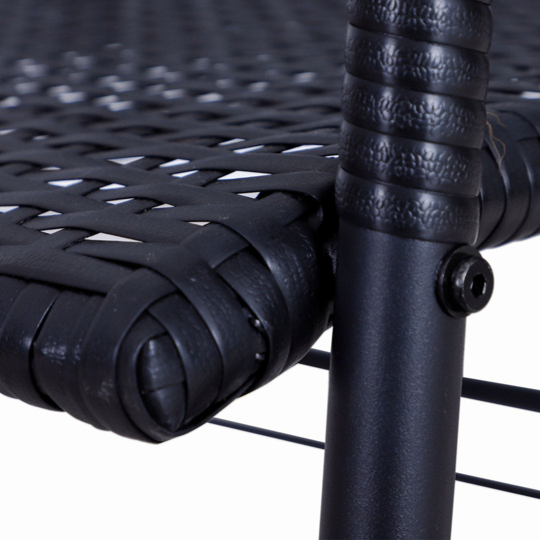 Shupe Steel Rattan Outdoor Patio Double Glider Bench Wrought Studio™
