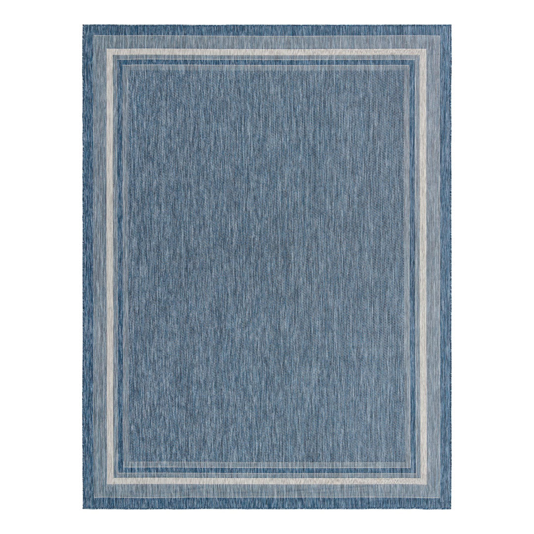 Swanee Blue Indoor / Outdoor Area Rug Arlmont & Co. Rug Size: Rectangle 10' x 13'