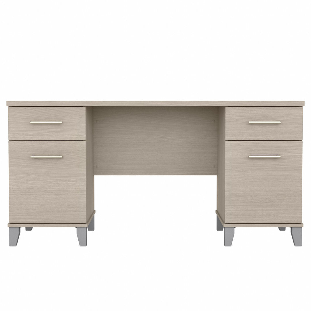 Magomed Executive Desk Gracie Oaks Color: Sand Oak