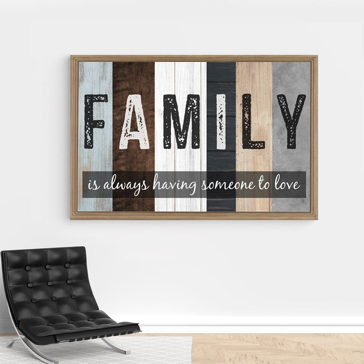 Family - Having Someone To Love Gallery Wrapped Canvas Trinx Size: 11" H x 14" W x 2" D