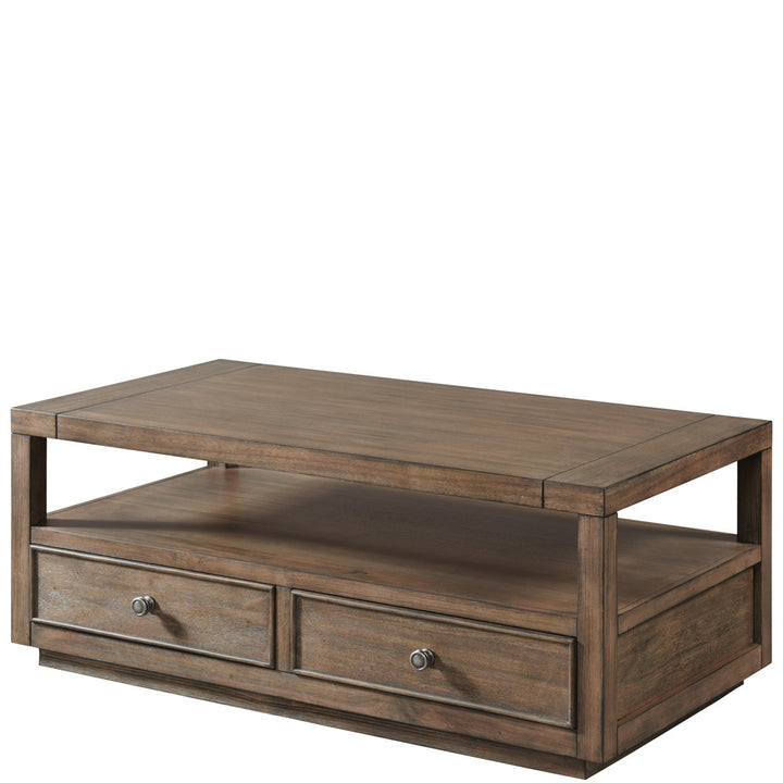 Vincenta Block Coffee Table with Storage Birch Lane™