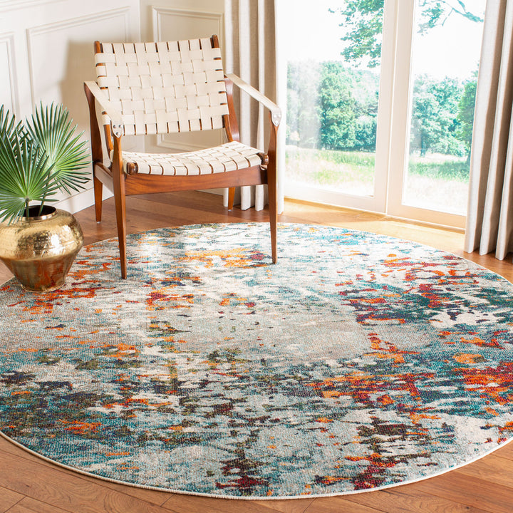 Gammage Gray/Blue Rug Trent Austin Design® Rug Size: Round 6'7"