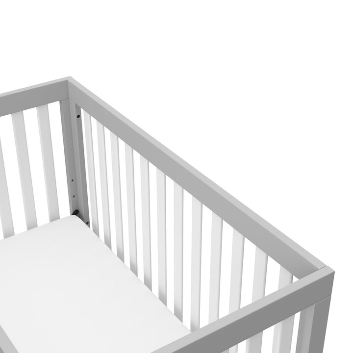 Beckett 3-in-1 Convertible Crib Storkcraft Color: Pebble Gray/White Pieces Included: Crib