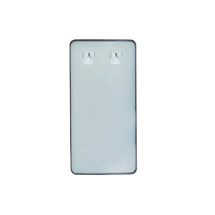 Markhai Modern Accent Mirror Orren Ellis Size: 36'' x 18'' Finish: Brushed Black
