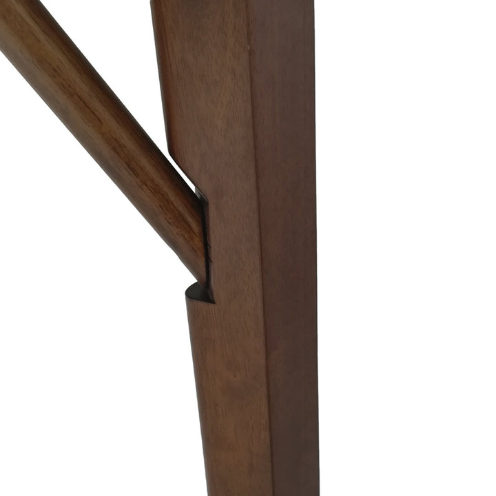 Lea Counter Height 58.5" Solid Wood Dining Table George Oliver Color: Walnut