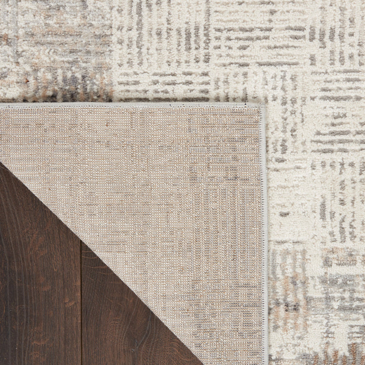 Adriao Geometric Gray/Ivory Area Rug Wade Logan® Rug Size: Runner 2'3" x 7'6"