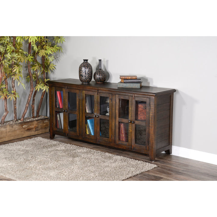 Shweta TV Stand for TVs up to 78" Beachcrest Home™ Color: Tobacco Leaf