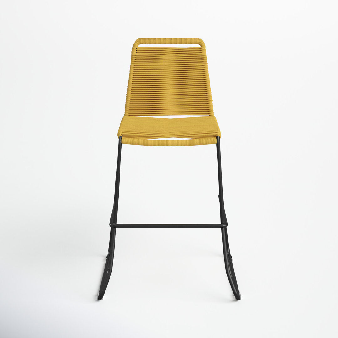 Huron Patio Bar Stool AllModern Color: Curry Yellow Performance Seat Height: Bar Stool (30" Seat Height)