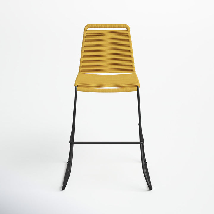 Huron Patio Bar Stool AllModern Color: Curry Yellow Performance Seat Height: Bar Stool (30" Seat Height)