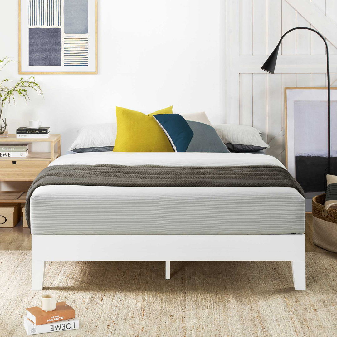 Amaryn Solid Wood Platform Bed Lark Manor™ Color: Light Natural Size: Full/Double