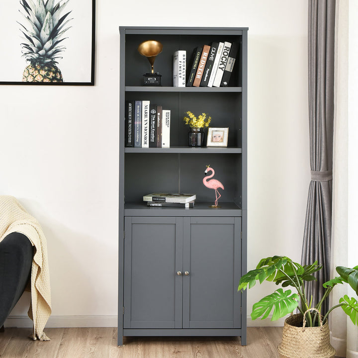 Aydan 71.5" H x 29" W Standard Bookcase Three Posts™ Color: Gray
