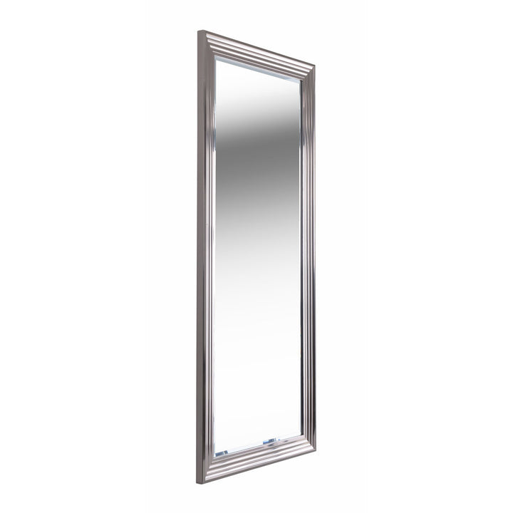 Veasley Leaning Accent Mirror Orren Ellis Finish: Chrome