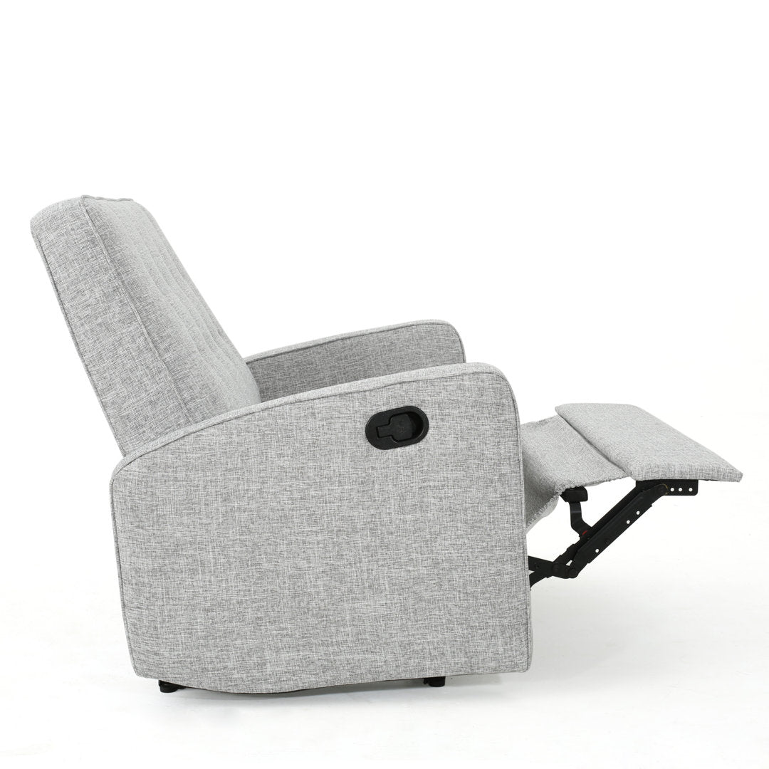 Lieb 47" Wide Manual Standard Recliner Ivy Bronx Fabric: Light Gray Polyester