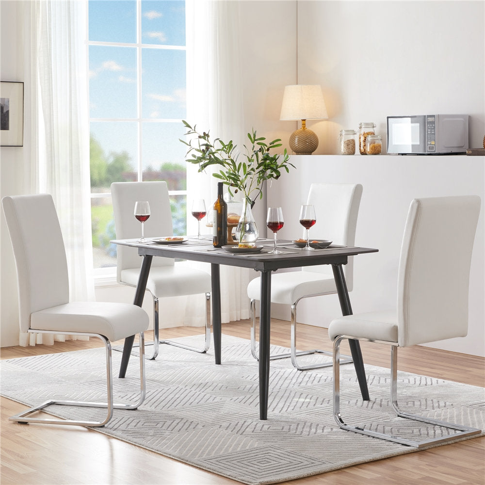Austwell Parsons Chair (Set of 2) Wade Logan® Upholstery Color: White